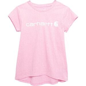 Carhartt Little Girls Pink Core Logo Short Sleeve T-Shirt Size 5 NEW